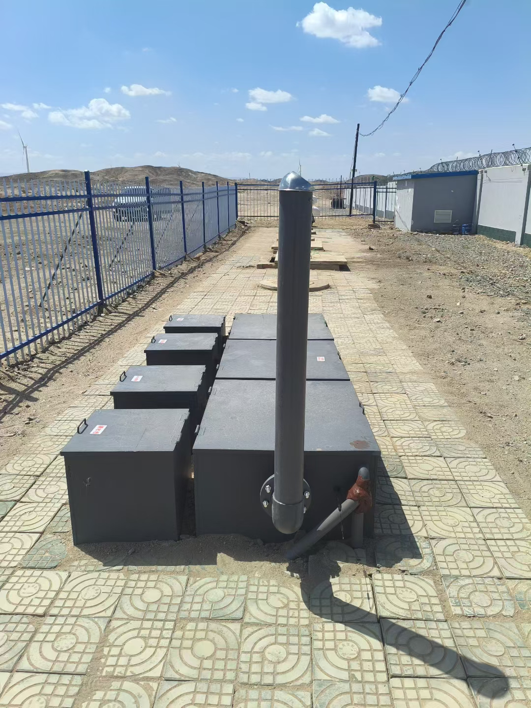 新农村一体化污水处理设备安装现场